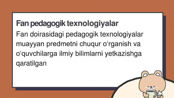 Fan va meta predmet pedagogik texnologiyalari - Image 3