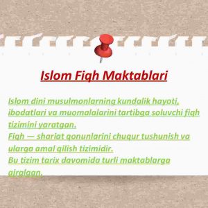 Islom fiqh maktablari