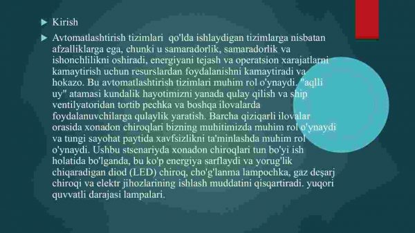 ​  Fotorezistordan kelayotgan qiymatni kamayishini zisoblash yordamida avtomat uzib ulagichdan foydalanib xonodon chiroqlarini avtomatlashtirish dasturi va loyixasini yaratish - Image 3