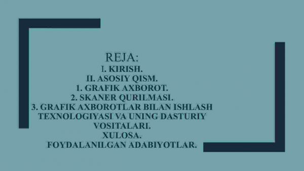 Grafik axborotlarni kiritishning maxsus vositalari - Image 2