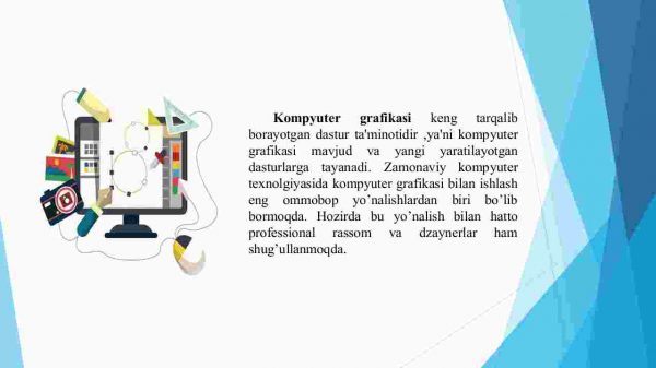 Grafik axborotlarni kiritish, taxrirlash va chiqarishning dasturiy vositalari - Image 4