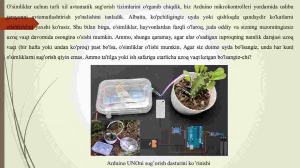 Gullarni avtomatik sug'orish avtomatlashtirish dasturini ishlab chiqish - Image 3
