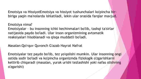 Xissiyot va emotsiya - Image 2
