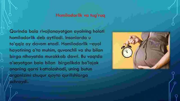 Homiladorlik va tug’ruq - Image 2