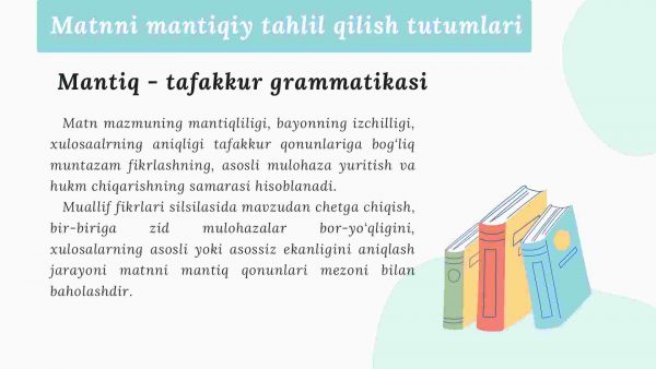 I.Toshaliyevning “Adabiy tahrirning mantiqiy asoslari” o‘quv qo‘llanmasi tahlili - Image 3