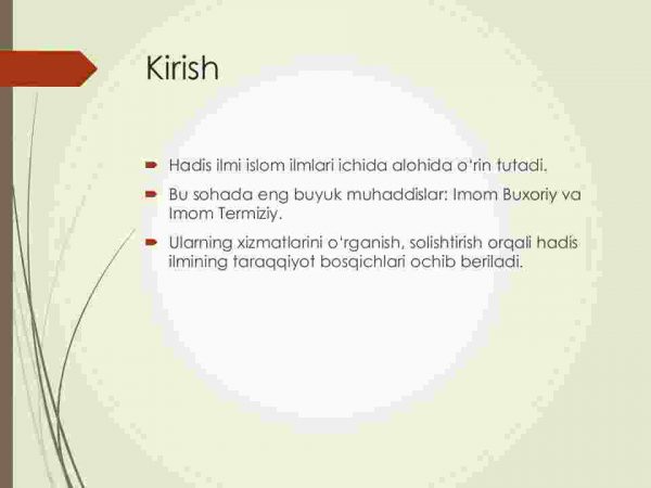 Imom Buxoriy va Imom Termiziyning hadis ilmiga qoʻshgan hissalarini qiyosiy tahlili - Image 2