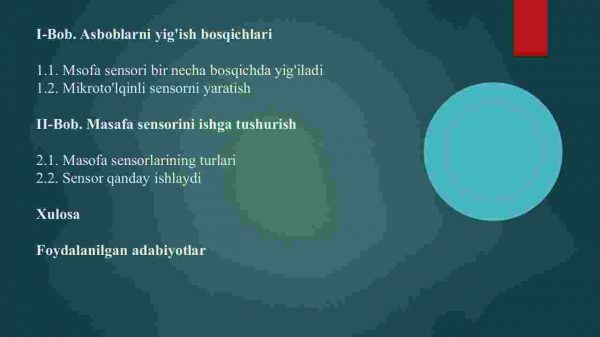 Infraqizil  sensoridan foydalanib masofani  o’lovchi tizim ishlab chiqish - Image 2