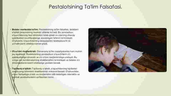 Iogann Genrix Pestalotsining pedagogik g‘oyalari - Image 4
