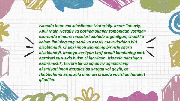 Islom dini manbalari, aqidaviy manbalar va ularning hozirgi davrdagi ahamiyati - Image 4