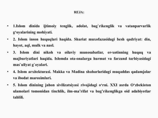 Islom qadriyatlari va ma’rifatining hozirgi​ davrdagi ahamiyati​ - Image 2