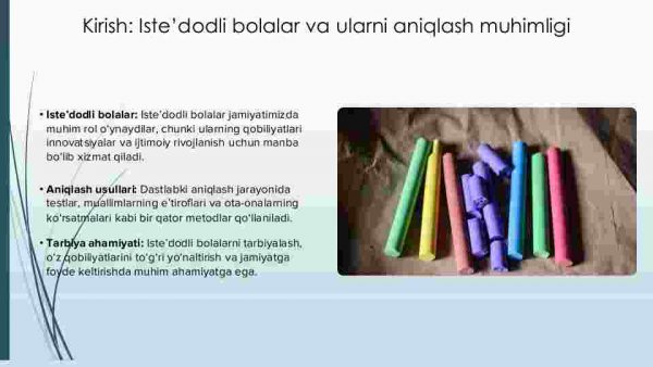 Iste’dodli bolalarni aniqlash va ularni tarbiyalash - Image 3