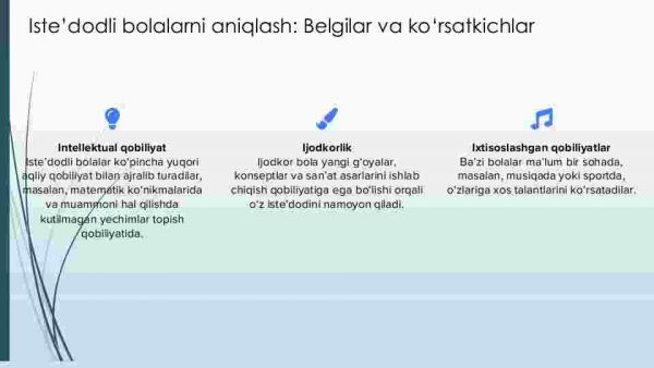 Iste’dodli bolalarni aniqlash va ularni tarbiyalash - Image 4