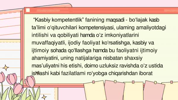 Kasbiy kompetentsiyani rivojlantirishga ta'sir qiluvchi omillar - Image 3