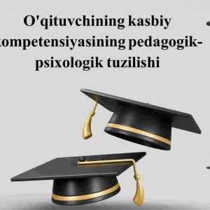 O'qituvchining kasbiy kompetensiyasining pedagogik- psixologik tuzilishi