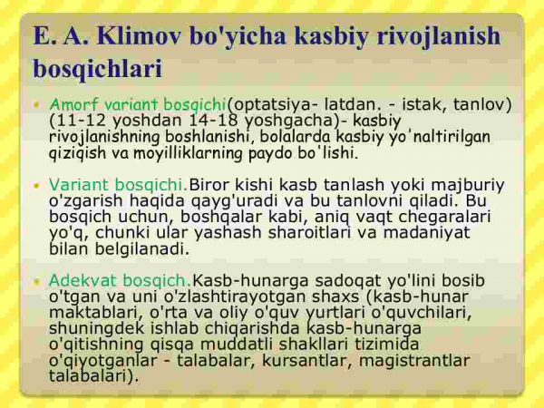 Shaxsning kasbiy rivojlanish bosqichlari - Image 3