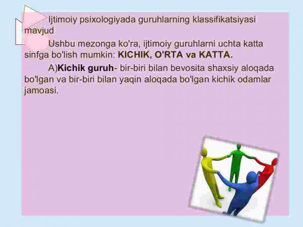 Kichik guruhlar psixologiyasi - Image 3