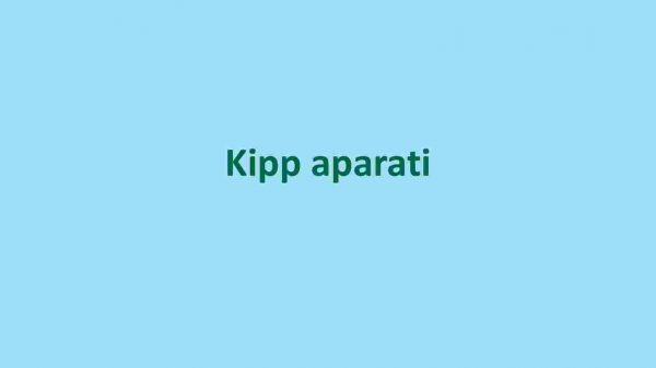 Kipp aparati