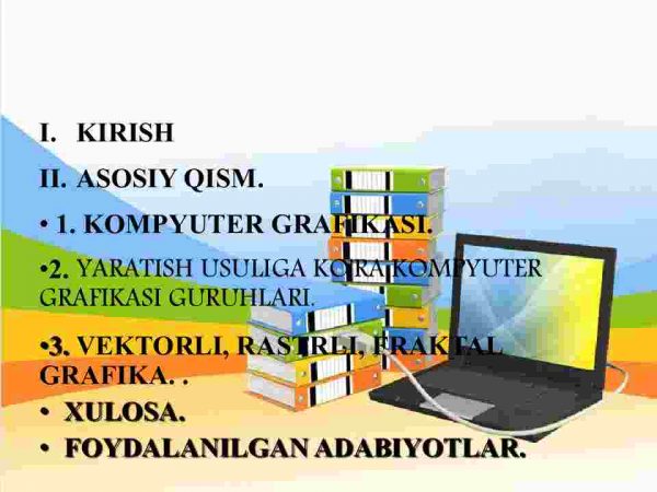 Kompyuter grafikasi turlari: vektorli, rastrli, fraktal grafika - Image 2