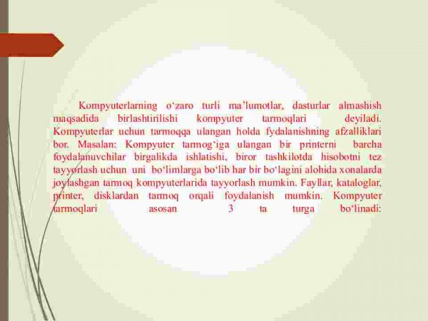 Kompyuter tarmoqlari va ularning  asosiy tushunchalari va turlari - Image 4