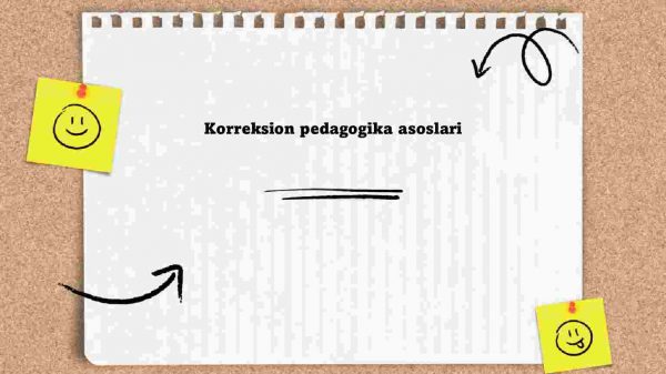 Korreksion pedagogika asoslari
