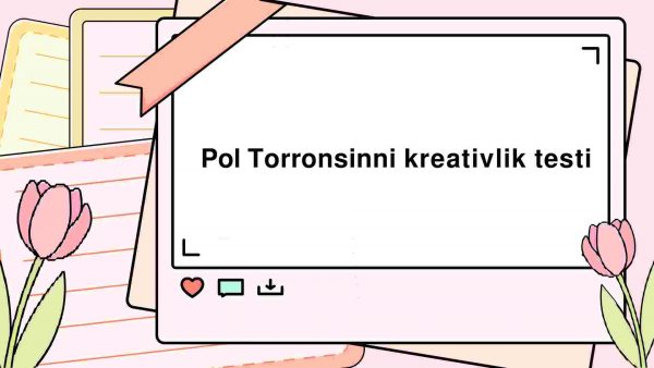 Pol Torronsinni kreativlik testi