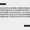 Magnit datchik yordamida motorni aylanishiI sonini sanaydigan dastur  va uning qiymatini 16x2 lcd manitoriga chiqaruvchi dastur tuzish