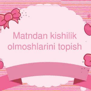 Matndan kishilik olmoshlarini topish