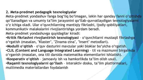 Boshlang'ich sinf o'qituvchisi fan va meta-predmet pedagogik texnalogiyalari - Image 4