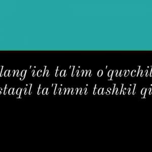 Boshlang'ich ta'lim o'quvchilarda mustaqil ta'limni tashkil qilish
