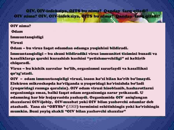 OIV va OITS haqida umumiy ma`lumot - Image 3