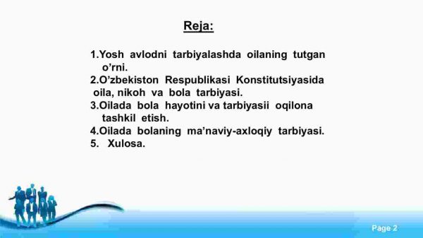 Oilada  dastlabki  beriladigan  ma'naviy-axloqiy tarbiya - Image 2