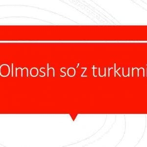 Olmosh so’z turkumi