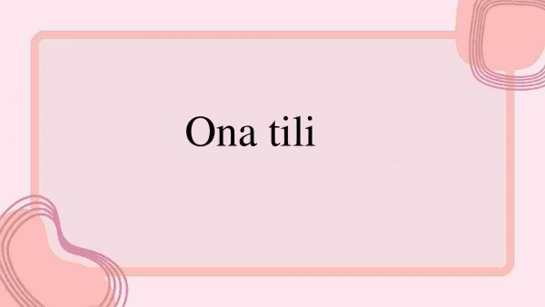Ona tili
