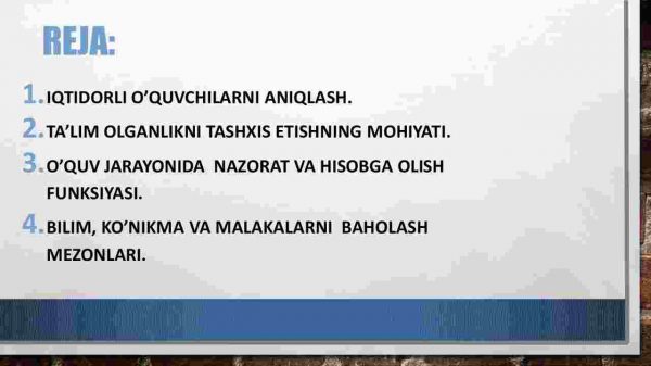 Iqtidorli o’quvchilarni o’qitish. ​ O’quvchilarning bilim, ko’nikma va malakalarini tashxis etish - Image 2