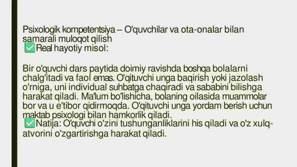 O'qituvchining ijtimoiy - kasbiy kompetensiyasi - Image 4