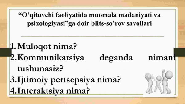 O’qituvchi faoliyatida muloqot madaniyati va psixologiyasi - Image 4
