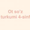 Ot so’z turkumi 4-sinf