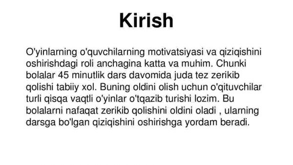 O'yinlarning o'quvchilarning motivatsiyasi va qiziqishini oshirishdagi roli - Image 3
