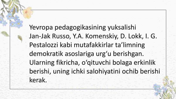 Pedagogik fikrlar taraqqiyoti oʻqituvchi mahorati masalalari - Image 3