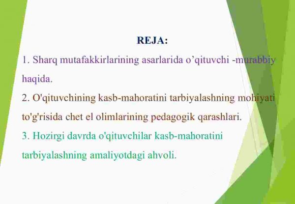 Pedagogik fikrlar taraqqiyotida o'qituvchi mahorati masalalari - Image 2