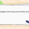 Pedagogik mahoratning asosiy tarkibiy qismlari