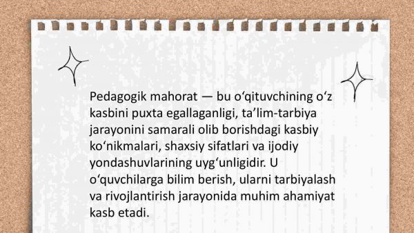 Pedagogik mahoratning asosiy tarkibiy qismlari - Image 2
