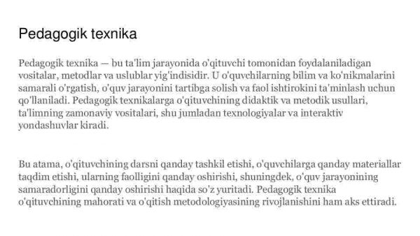 Pedagogik metodlar, pedagogik texnika - Image 2