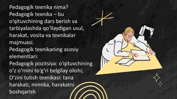 Pedagogik odob. Pedagogikaning muomula odobi. Pedagogik texnika.Nutq texnikasi va madaniyat - Image 4