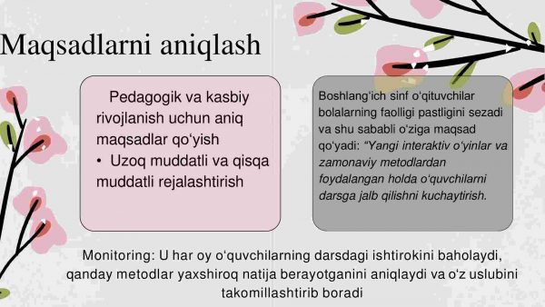Kasbiy va pedagogik rivojlanishning shaxsiy marshrutini monitoring qilish - Image 3