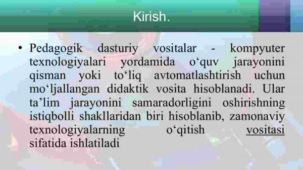Pedagogik dasturiy vositalar ( Auto play Media Studio, CourseLab,iSpring Suite, Hot Potatoes va boshqalar) yordamida multimediali o'quv kurslarini yaratish - Image 3