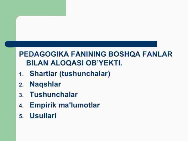 Gumanitar fanlar tizimida pedagogika. Pedagogika fanining tuzilishi - Image 2