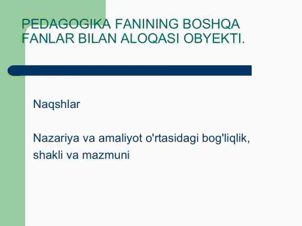 Gumanitar fanlar tizimida pedagogika. Pedagogika fanining tuzilishi - Image 4