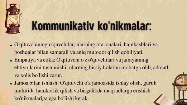 O'qituvchining ijtimoiy kasbiy kompetensiyasi - Image 3
