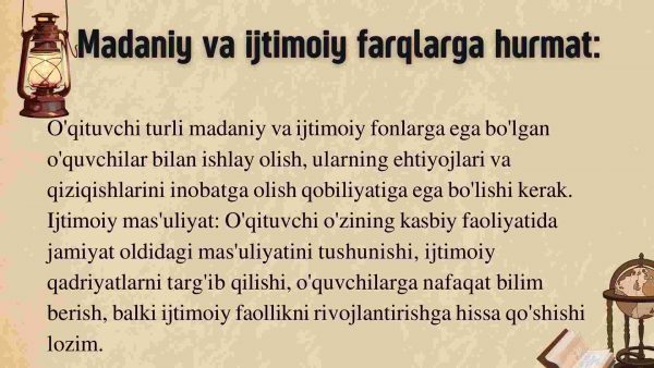 O'qituvchining ijtimoiy kasbiy kompetensiyasi - Image 4
